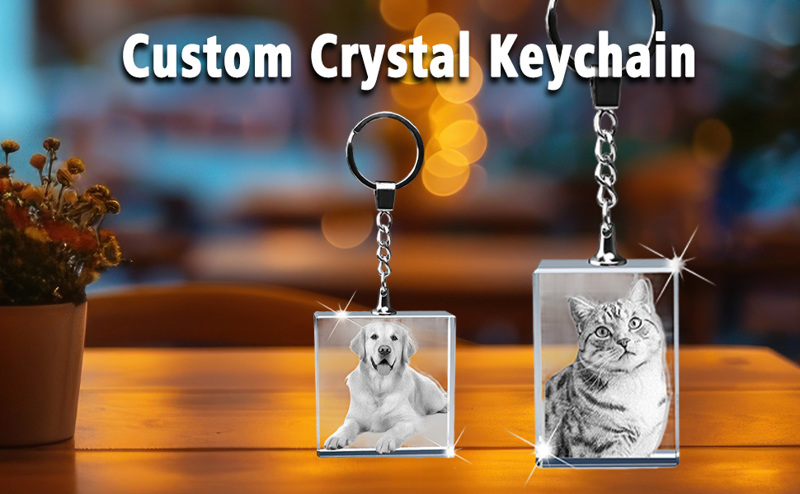 3d crystal keychain