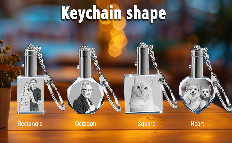 3d crystal keychain